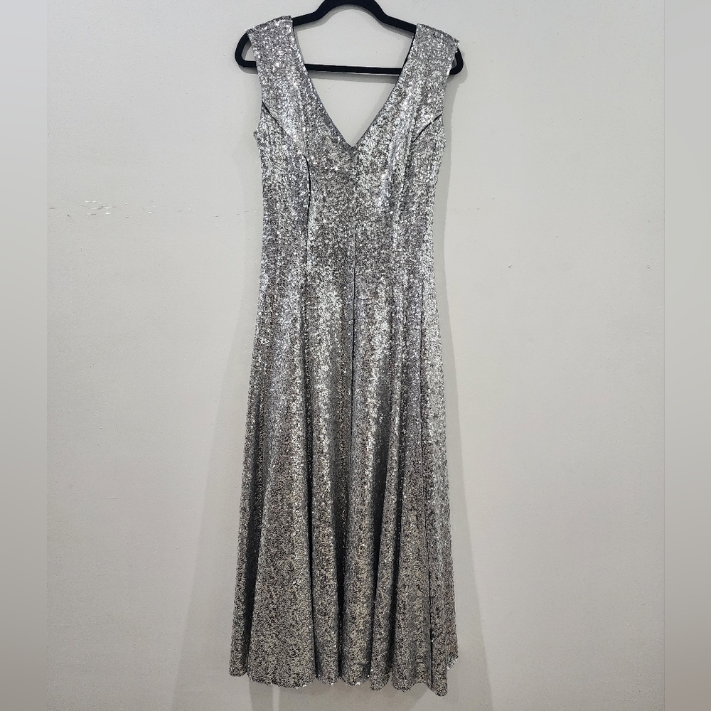 Norma Kamali Grace Sequin A-line Dress